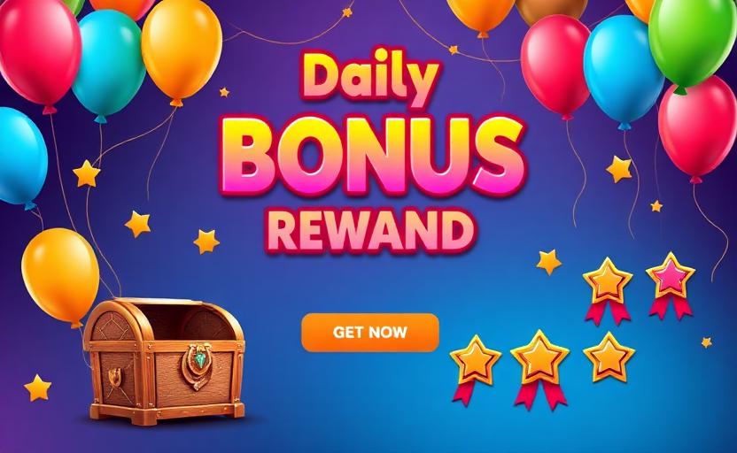Daily bonus rewards interface